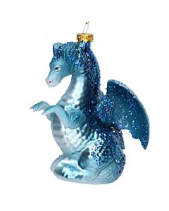 Gisela Graham Glass Blue Dragon